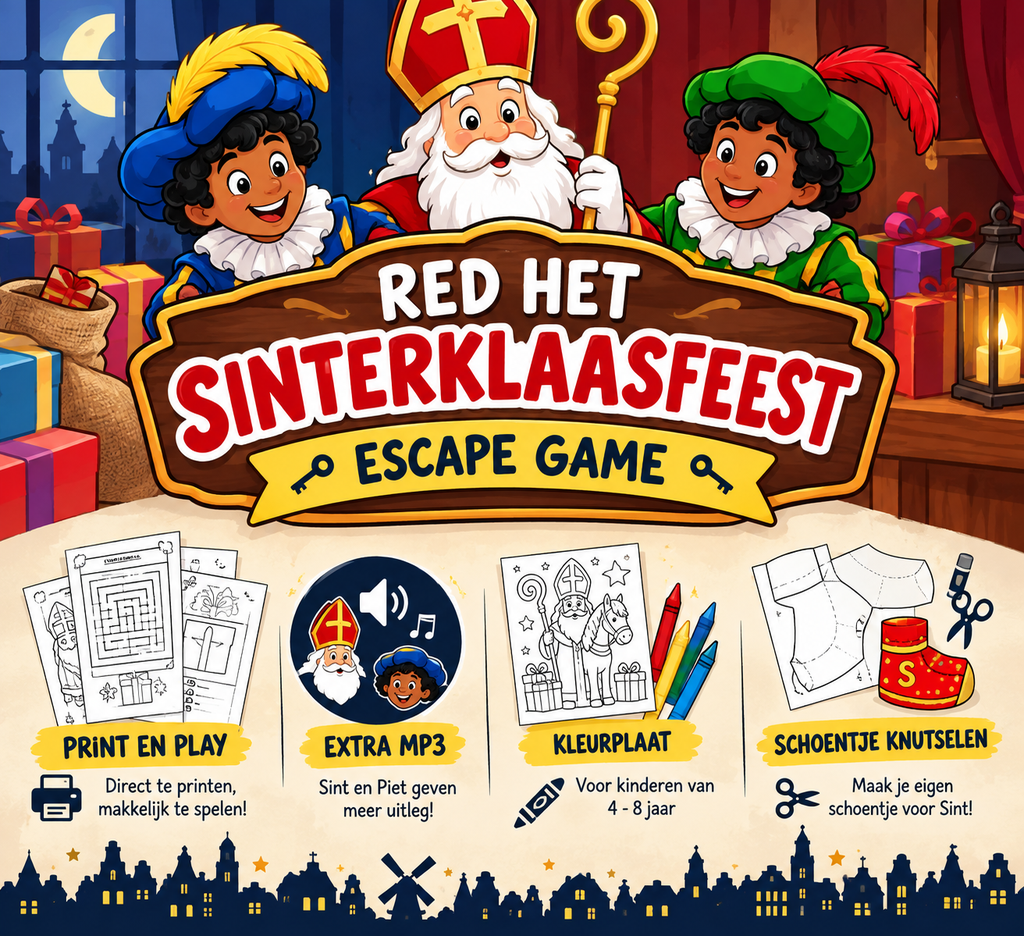 [ESG-SINT-K1-01-SPEL] Red het sinterklaasfeest - Escape game