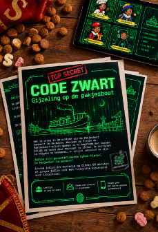 [ESG-SINT-T1-01-SPEL] CODE ZWART: Gijzeling op de Pakjesboot - Escape game